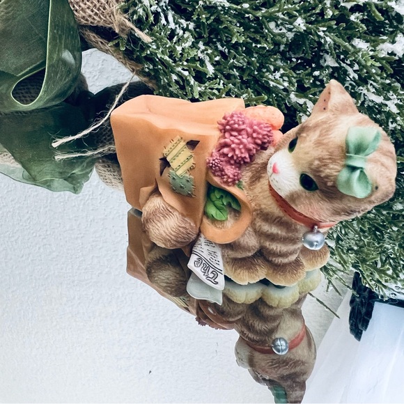 🐱Vtg Calico Kittens Enesco 1998 Happiness Doesn't Fit In A Shopping Bag 488631 - Picture 9 of 13